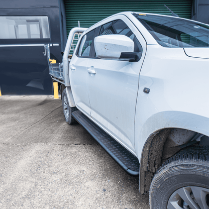 Rockarmor  Steel Rock Sliders Side Steps To Suit Isuzu Dmax 08/20+