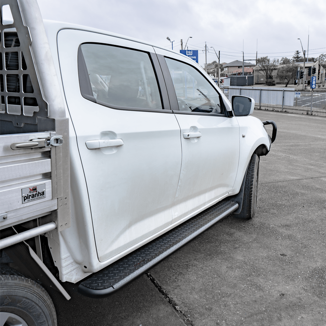 Rockarmor  Steel Rock Sliders Side Steps To Suit Isuzu Dmax 08/20+