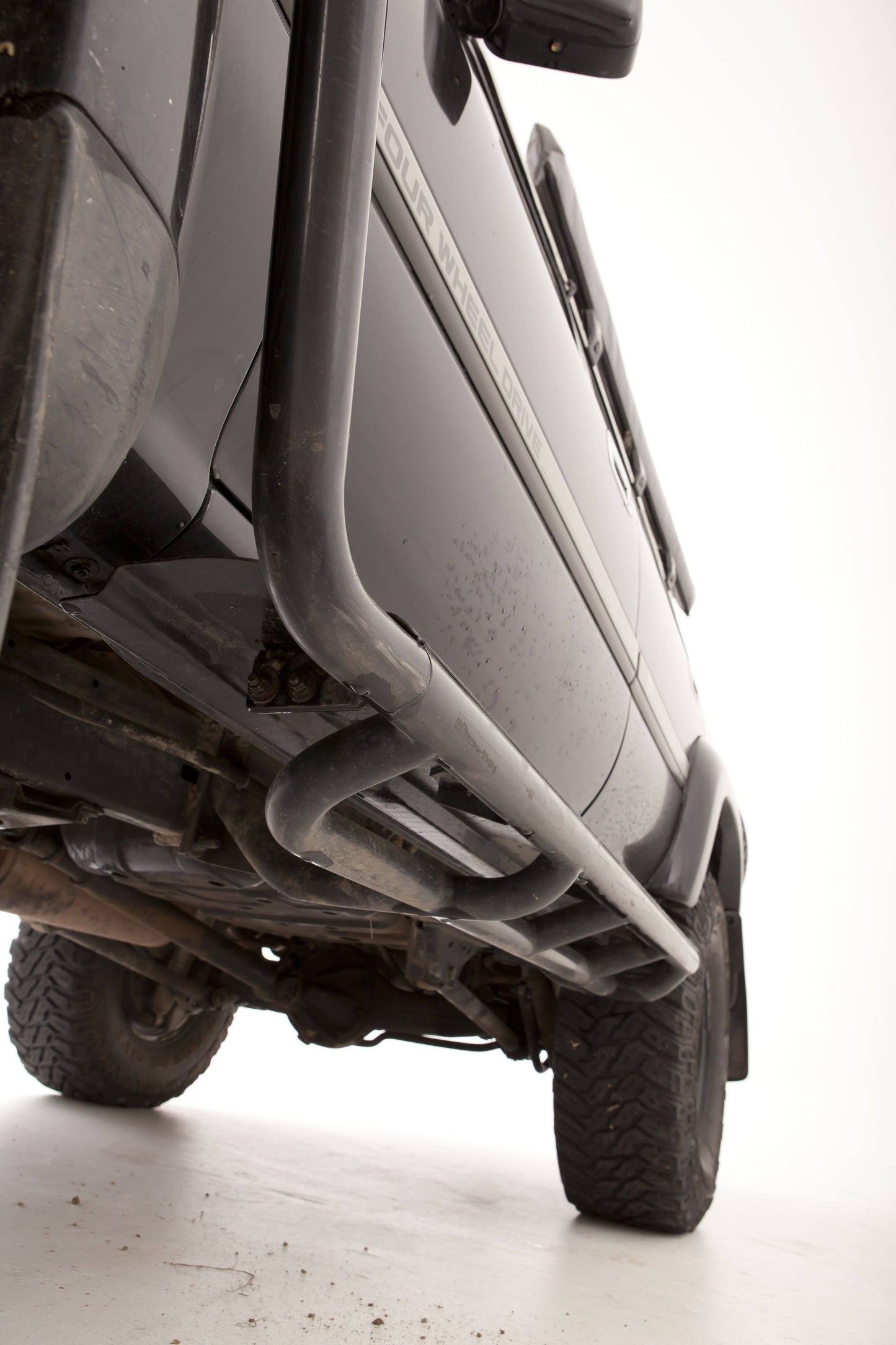 Rockarmor Steel Rockslider Side Steps - Toyota Landcruiser Fj80 1990-1997