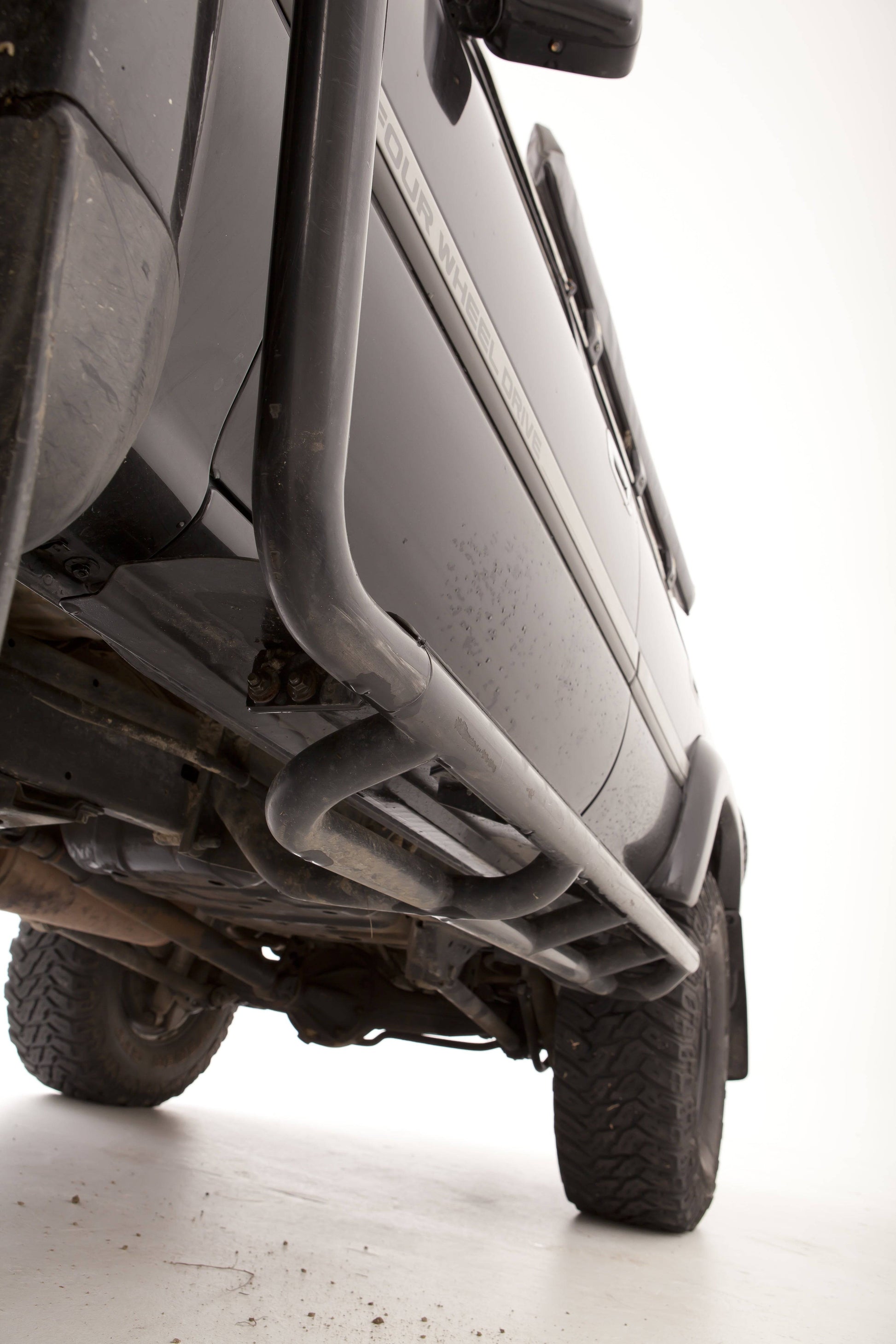 Rockarmor Steel Rockslider Side Steps - Toyota Landcruiser Fj80 1990-1997