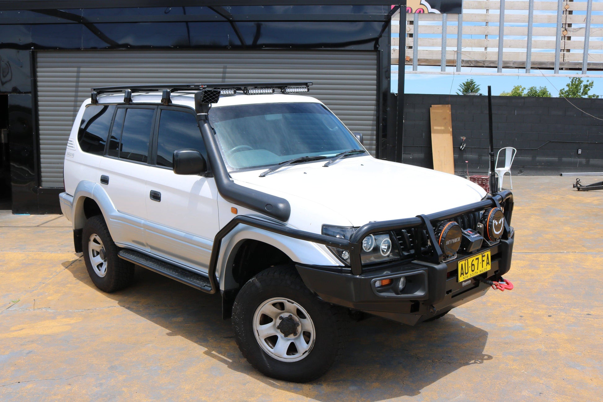 Rockarmor Steel Rockslider Side Steps - Toyota Prado Fj90/95 Series 1995-2003