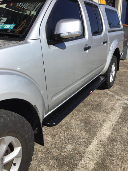 Rockarmor Steel Rockslider Side Steps - Nissan Navara D40