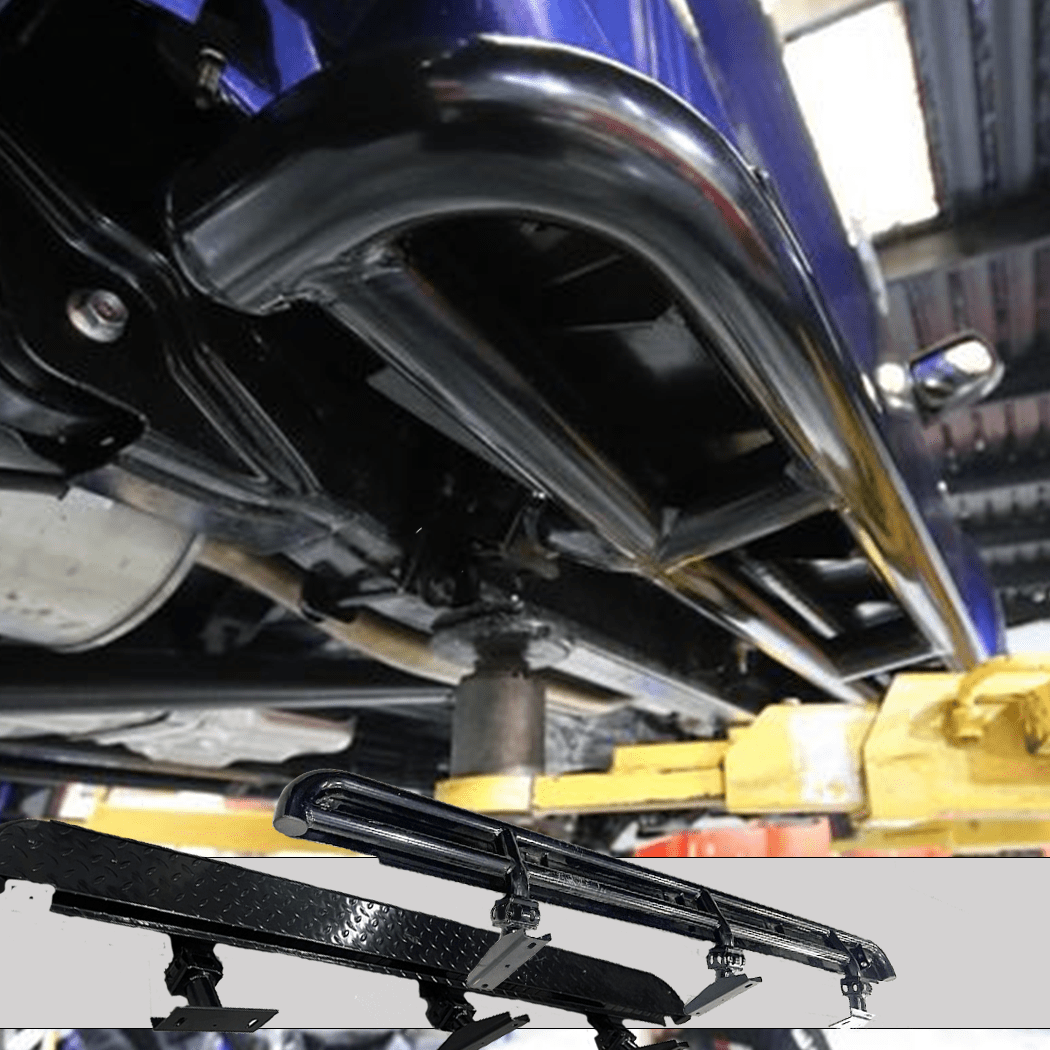 Rockarmor Steel Rockslider Side Steps - Isuzu Dmax Dual Cab 2012 - Early 2020 Models