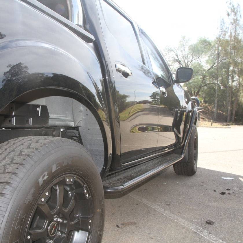 Rockarmor Steel Rockslider Side Steps - Nissan Navara NP300 D23