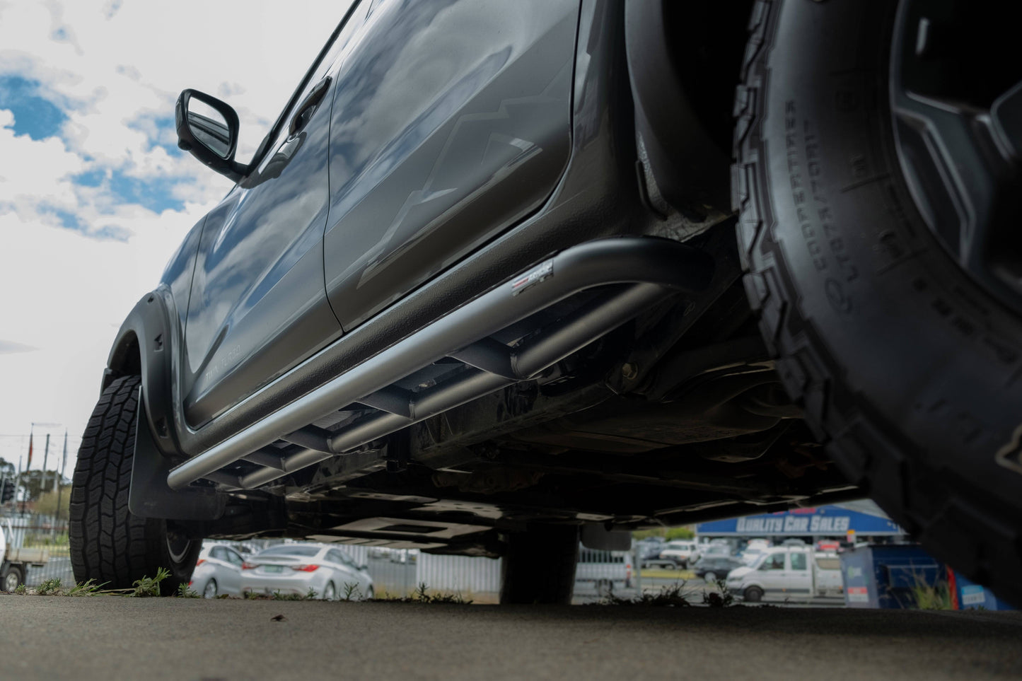 Rockarmor Steel Rockslider Side Steps - Nissan Navara NP300 D23