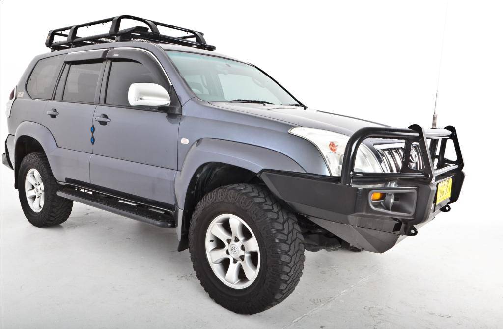 Rockarmor Steel Rockslider Side Steps - Toyota Prado Fj120 Series 2003-2009