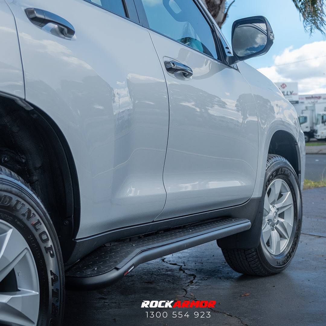 Rockarmor Steel Rockslider Side Steps - Prado 150 2009-2024
