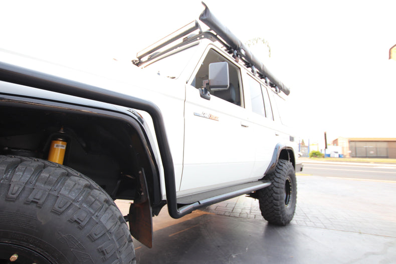 Rockarmor Steel Rock Slider Side Steps To Suit Toyota Landcruiser 76 Series 2007-2022