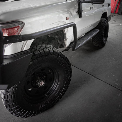 Rockarmor Steel Rock Slider Side Steps To Suit Toyota Landcruiser 76 Series 2007-2022