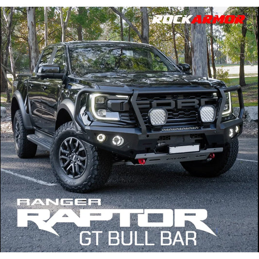 Rockarmor Steel Gt Hoop Bull Bar - Ranger Raptor Next Gen 2023 + (Full Bar Replacement) - Winch Bar