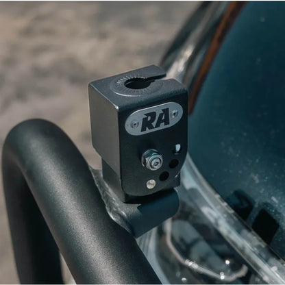 Slotted Stainless Steel Folding Antenna Bracket Black Finish