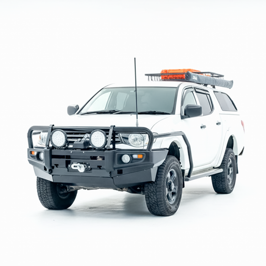 Rockarmor Premium Steel Bullbar - Mitsubishii Triton Mn/Ml 2006-2015 (Bumper Cut)