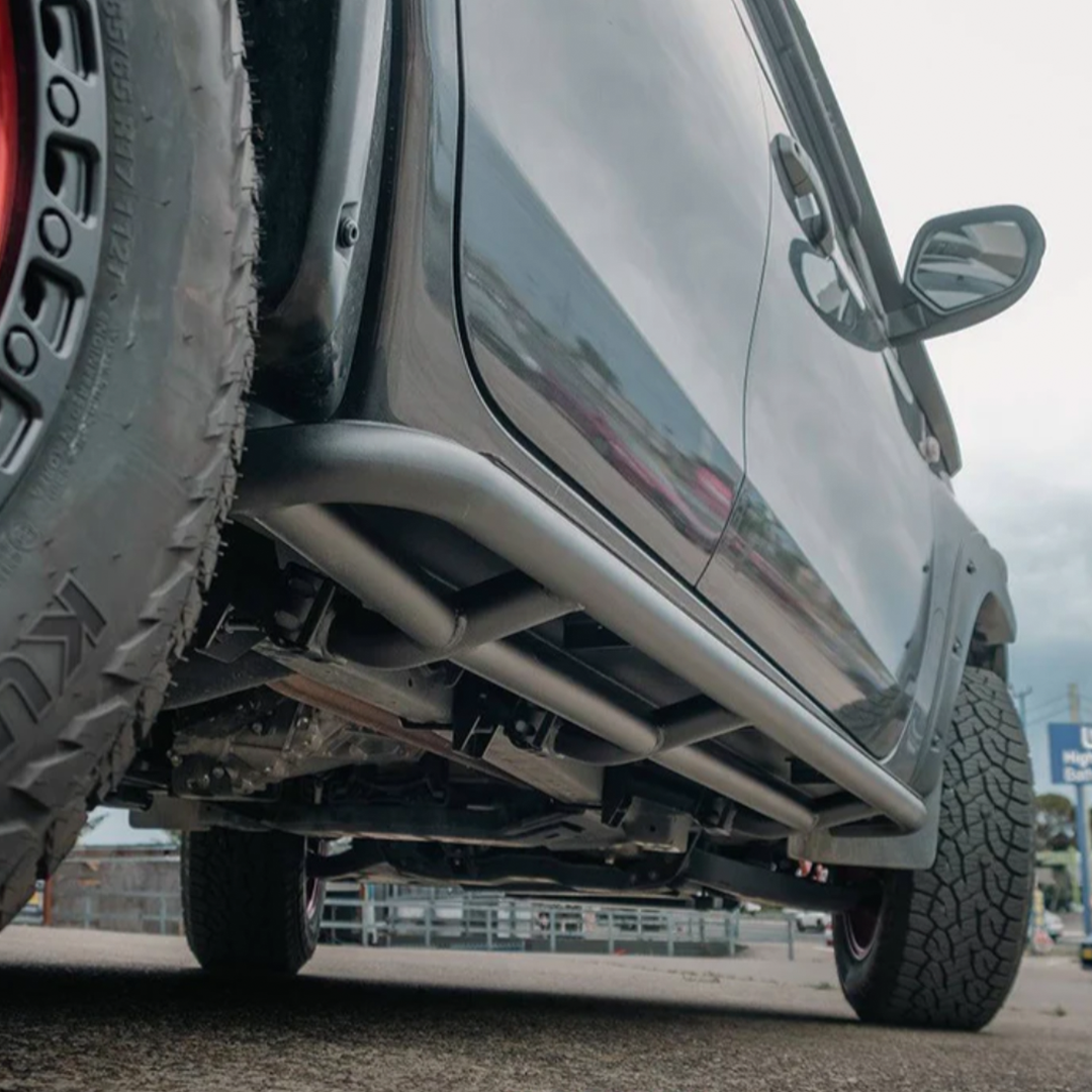Rockarmor Steel Rockslider Side Steps - Mitsubishii Triton MR 12/2018 - 02/2024